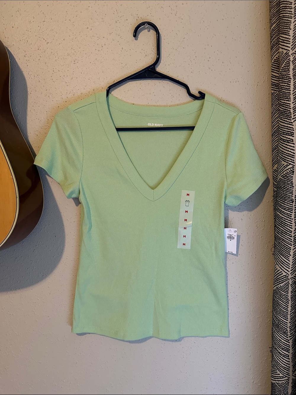 Old Navy Mint Green V-Neck Short Sleeve Tee